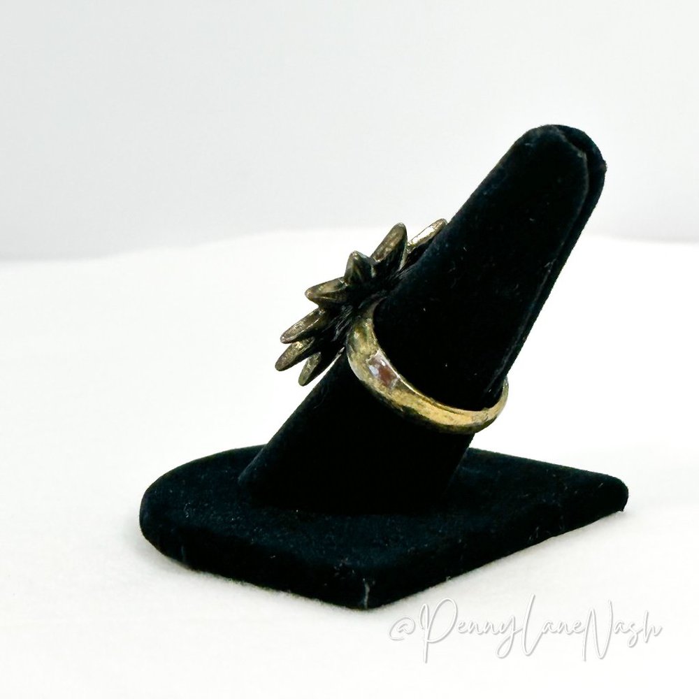 Vintage Firework Mini Gem Cluster Ring - Picture 6 of 6